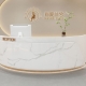 curved reception desk