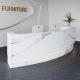 office reception desk curved